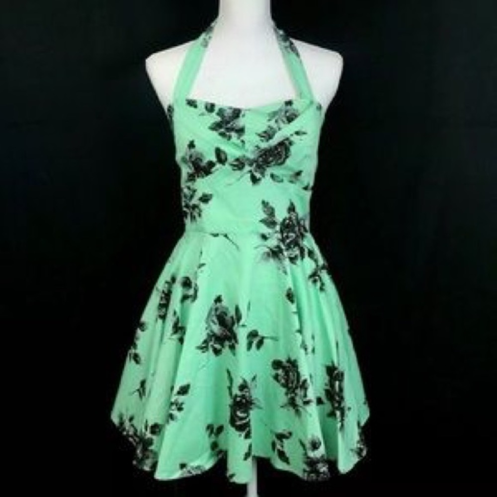 ModCloth Mint Floral Dress